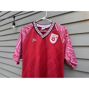 RARE Vintage Score Germantown Soccer Club Red Jersey - Size XL - Made In USA